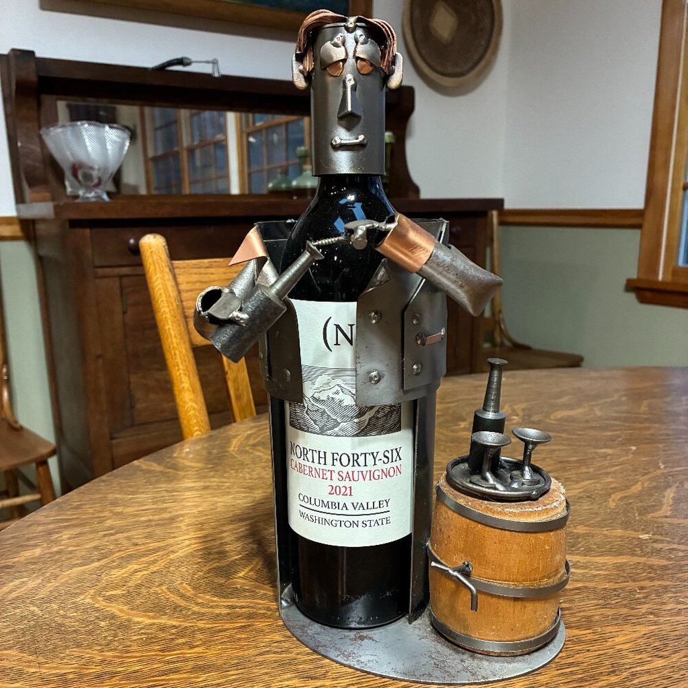 Handmade Limited Edition H&K Wine Bottle Caddy